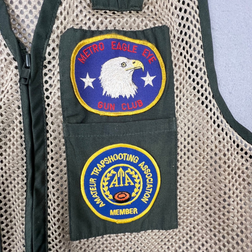 Browning Shooting Vest Mens XL Green Mesh Trapshooting Hunting Clay 305-001 - Picture 6 of 16